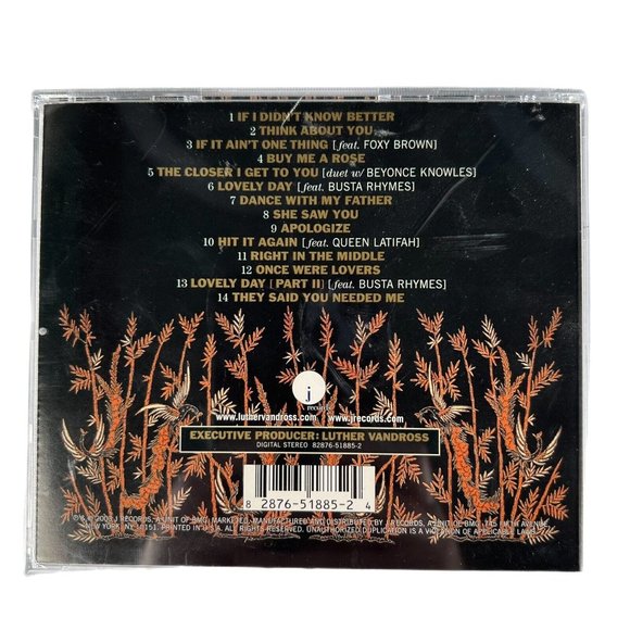 Luther Vandross CD's Set of 4 R&B Soul 90's 2000's - Picture 2 of 5